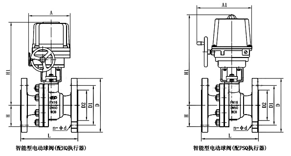 電動(dòng)調(diào)節(jié)球閥_外形尺寸